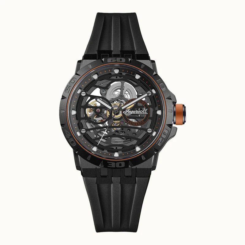 Ingersoll 1892 The Rigger I17902 Herren Armbanduhr Schwarz • Automatikwerk • Leuchtziger