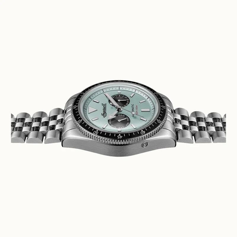 Ingersoll 1892 The Outlaw I17202 Herren Armbanduhr Türkis • Automatikwerk • Mineralglas