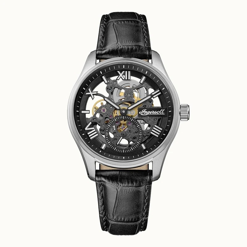 Ingersoll 1892 The Maverick I17401 Herren Armbanduhr Schwarz • Automatikwerk • Mineralglas
