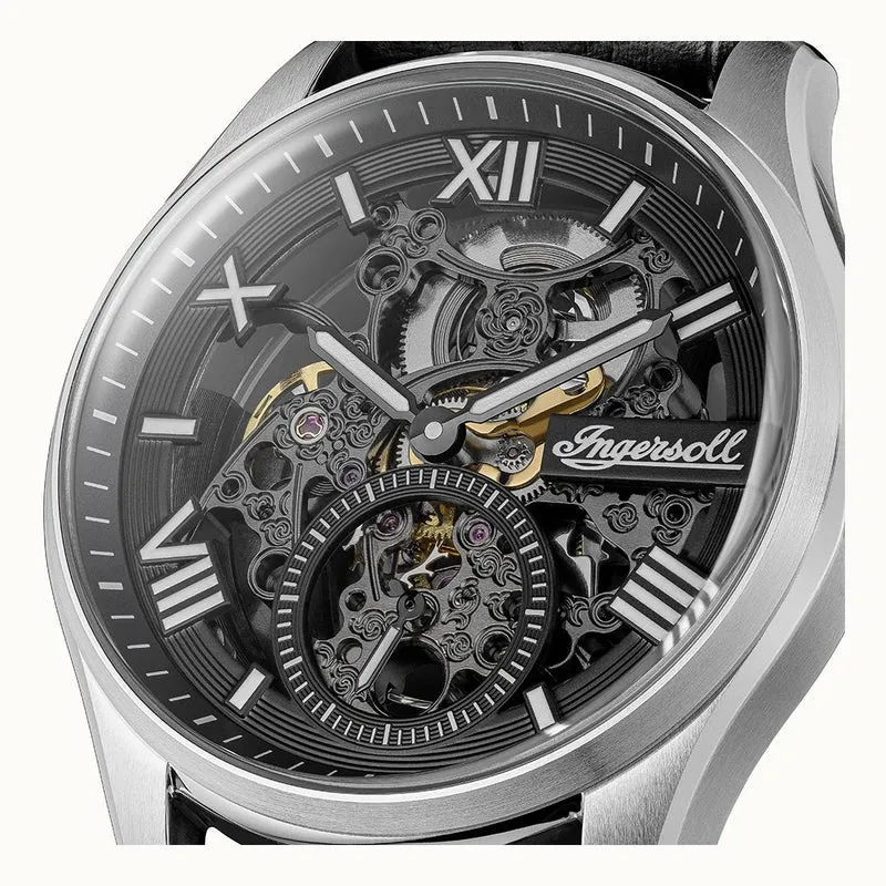 Ingersoll 1892 The Maverick I17401 Herren Armbanduhr Schwarz • Automatikwerk • Mineralglas