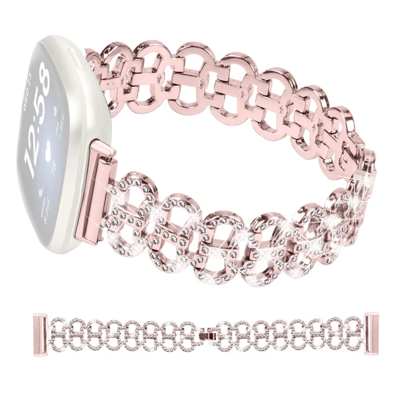 Stark Fitbit Versa 3 / Fitbit Sense Strass Armband