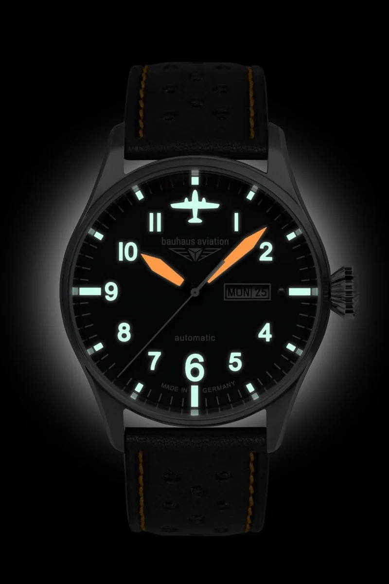 Bauhaus Aviation Tornado 2766-5 Herrenuhr • Made in Germany • Automatik
