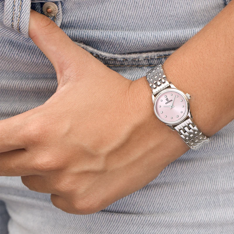 Damenuhr mit roségoldenem Zifferblatt - Festina Modell: F20749/2