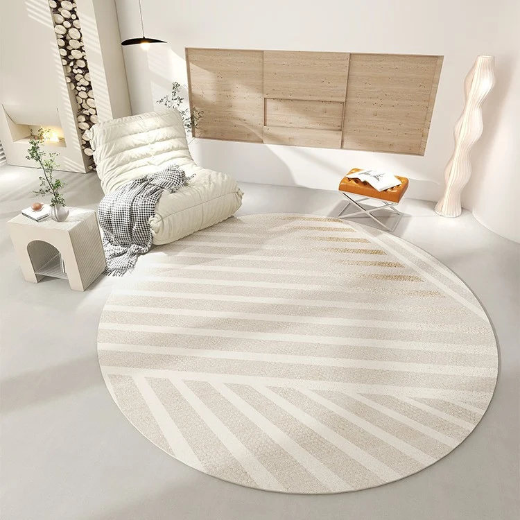 Modern geometrischer kreisförmiger Teppich für das Zuhause