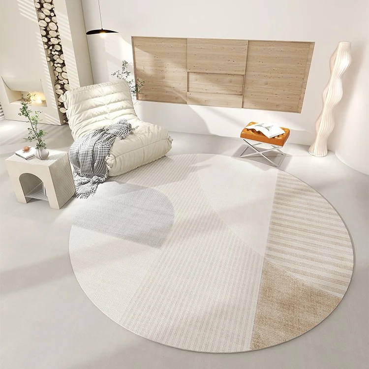 Modern geometrischer kreisförmiger Teppich für das Zuhause