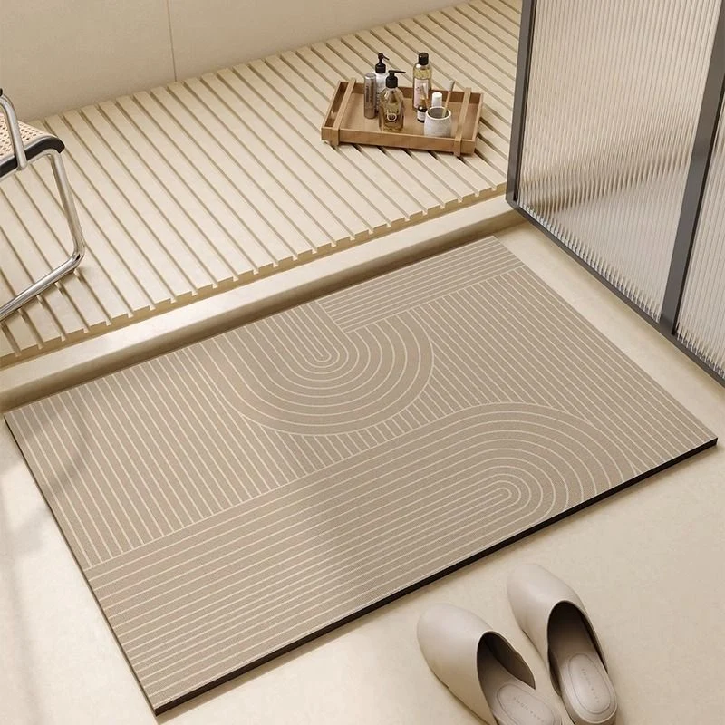 Moderner abstrakter Muster-Badematte für das Badezimmer