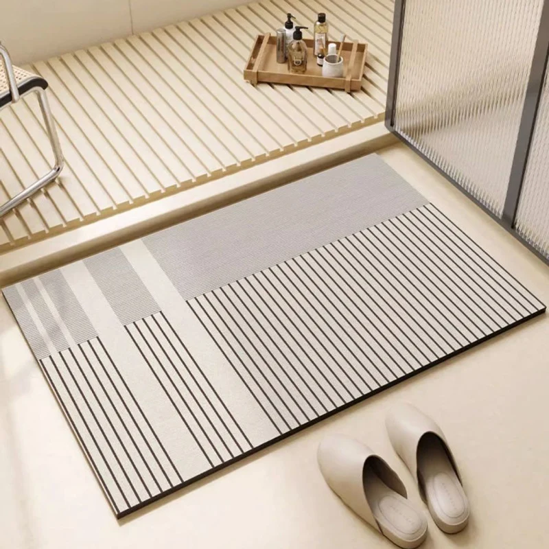 Moderner abstrakter Muster-Badematte für das Badezimmer
