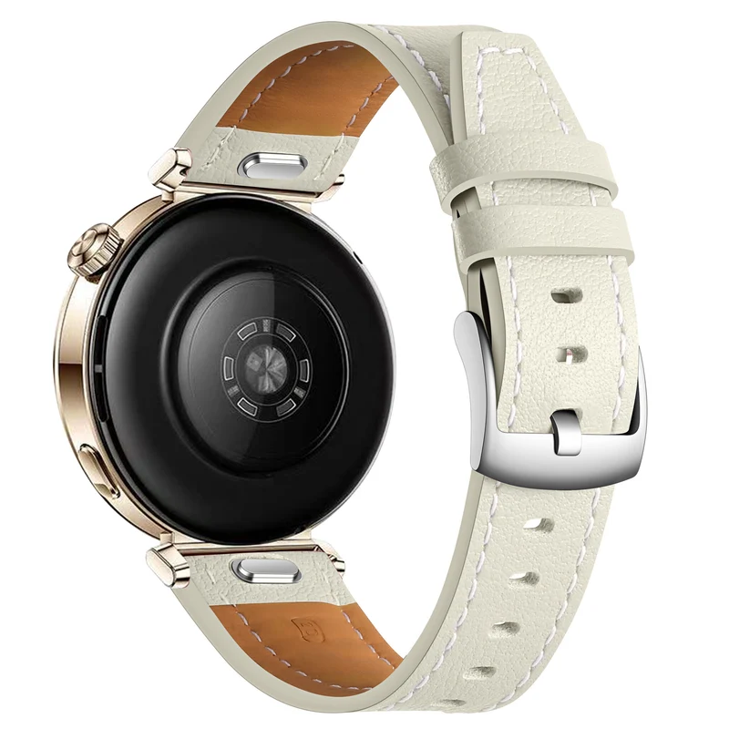 Zenwatch Venice Pro Lederarmband 'One Push' (Beige)