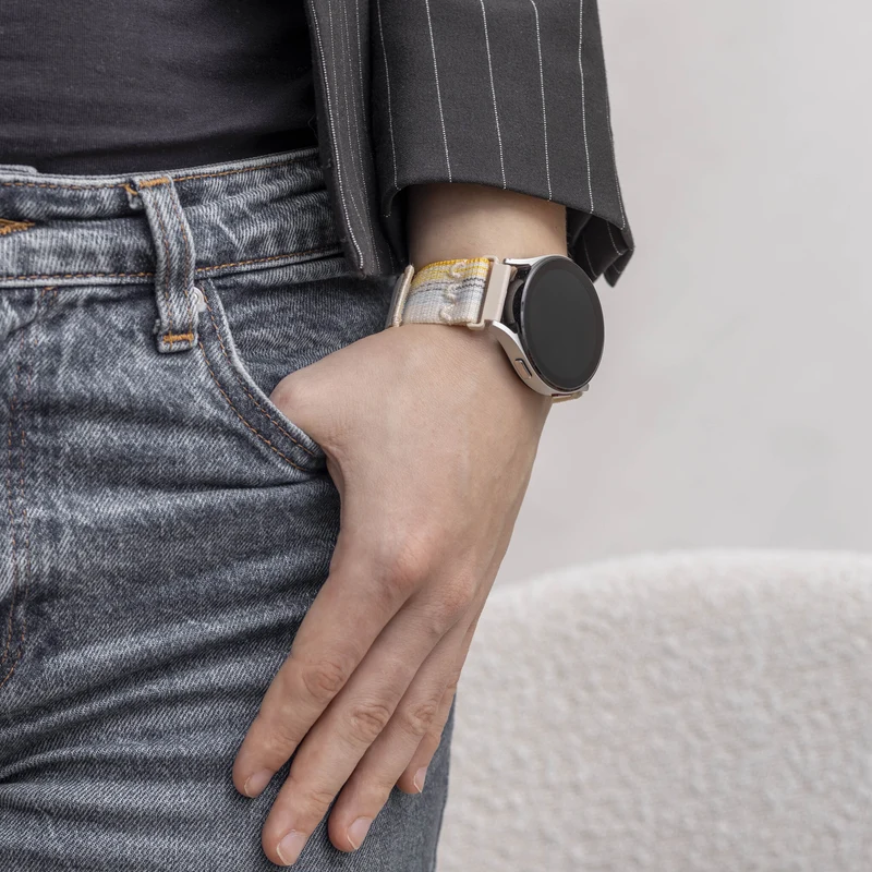 Zenwatch Venice Pro Nylonarmband (Polarstern Mix)