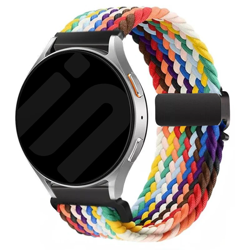 Zenwatch Venice Pro Geflochtenes Armband mit P-Schnalle (Regenbogen)