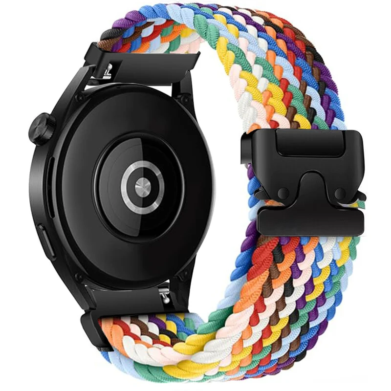 Zenwatch Venice Pro Geflochtenes Armband mit P-Schnalle (Regenbogen)