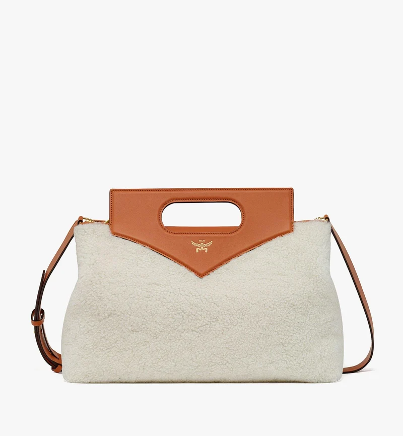 MCM Handtasche Damen Diamond Tote Bag Weiß MWTEAAK02WT001