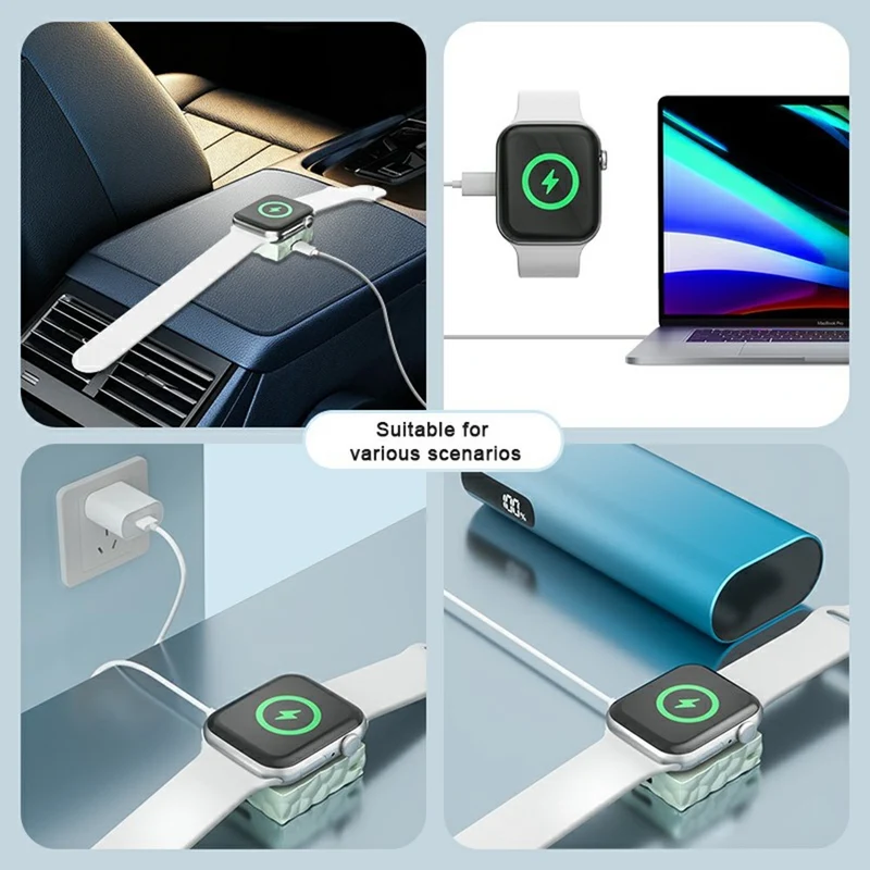 Silicone Apple Smartwatch Wireless Magnetic Charging Dock