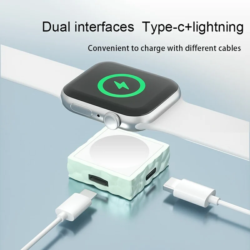 Silicone Apple Smartwatch Wireless Magnetic Charging Dock
