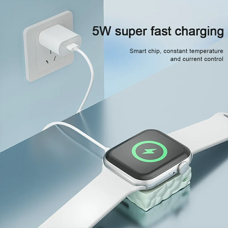 Silicone Apple Smartwatch Wireless Magnetic Charging Dock