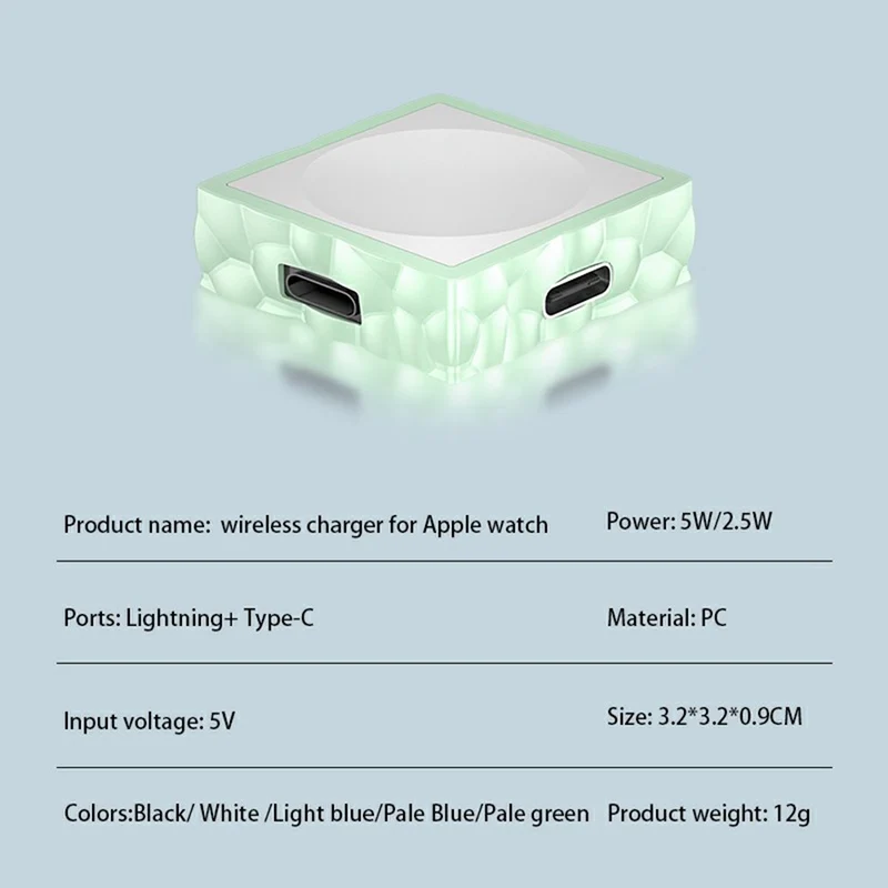 Silicone Apple Smartwatch Wireless Magnetic Charging Dock