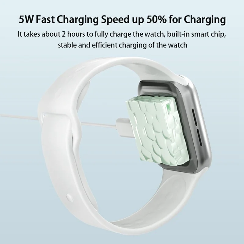 Silicone Apple Smartwatch Wireless Magnetic Charging Dock
