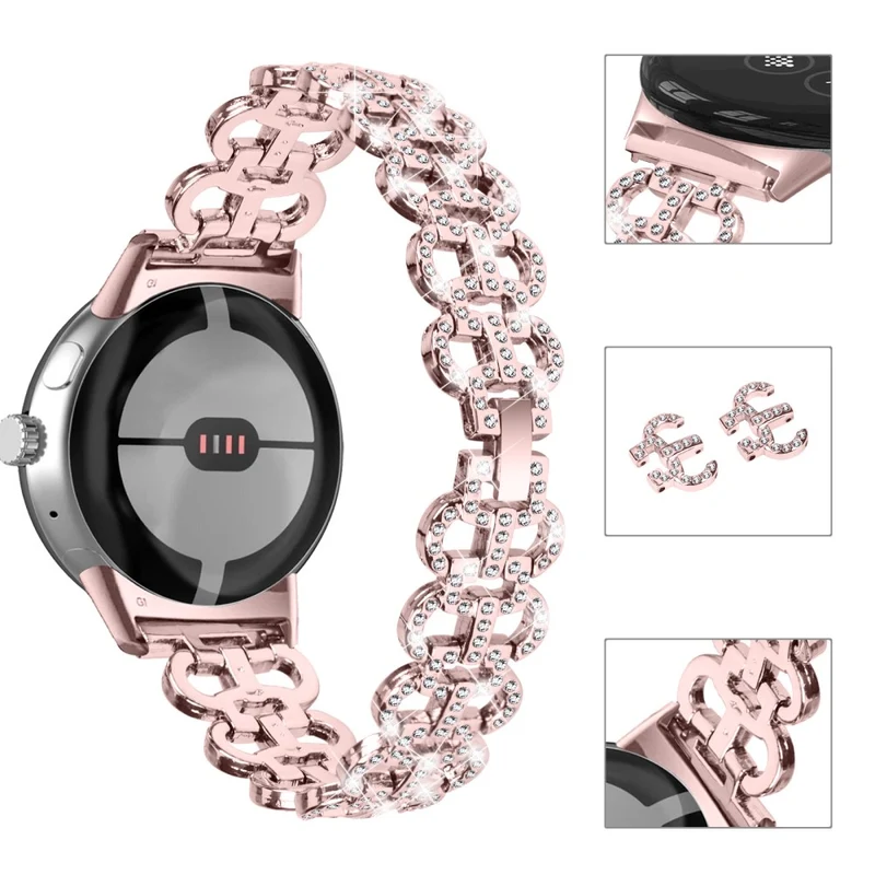 Schön Google Pixel Watch / Google Pixel Watch 2 Strass Universell Armband