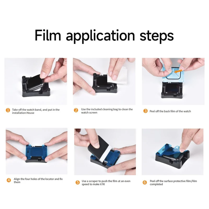Apple Watch Series 7 41mm / Apple Watch Series 8 (41mm) Silikon Universell Displayschutz