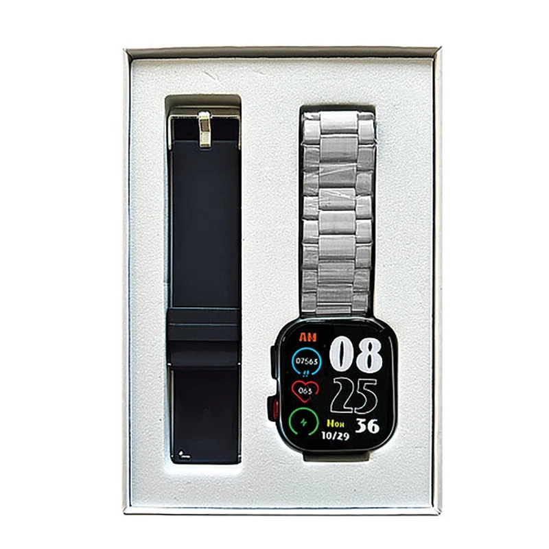 Atlanta 9739/19 Unisex-Aktivitätstracker Silberfarben • Aluminium-Gehäuse • 2 Wechselarmbänder