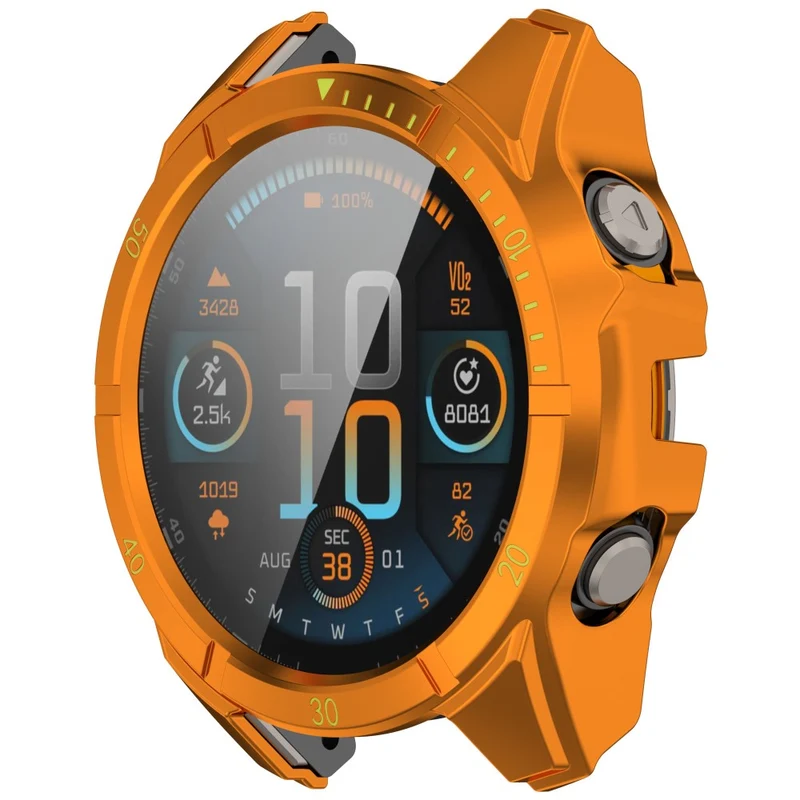 Süß Garmin Fenix 8 Solar 51mm Hülle mit Displayschutz in Glas und Silikon