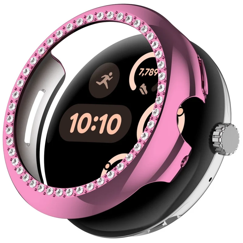 Mega Modisch Google Smartwatch Strass und Silikon Hülle