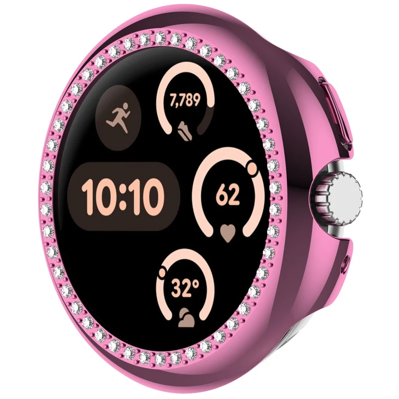 Mega Modisch Google Smartwatch Strass und Silikon Hülle