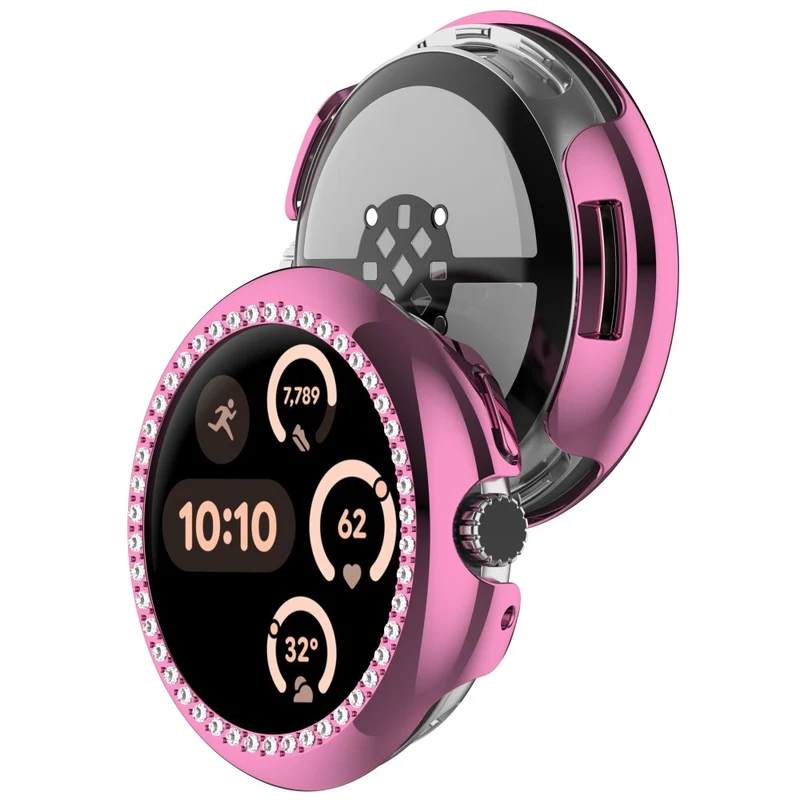 Mega Modisch Google Smartwatch Strass und Silikon Hülle