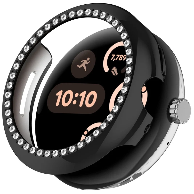 Mega Modisch Google Smartwatch Strass und Silikon Hülle