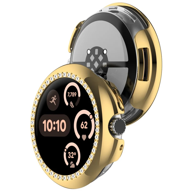 Mega Modisch Google Smartwatch Strass und Silikon Hülle
