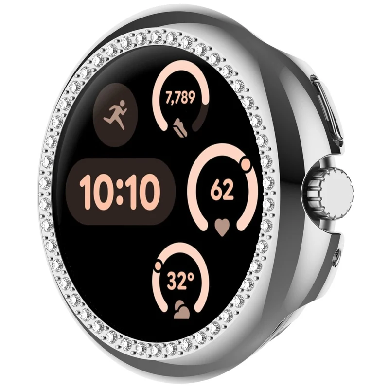 Mega Modisch Google Smartwatch Strass und Silikon Hülle
