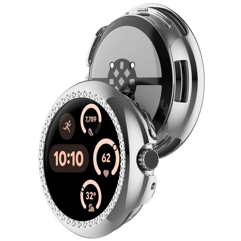 Mega Modisch Google Smartwatch Strass und Silikon Hülle