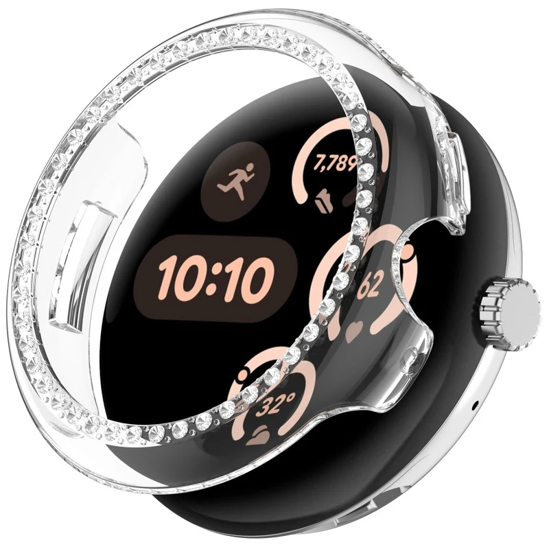 Mega Modisch Google Smartwatch Strass und Silikon Hülle