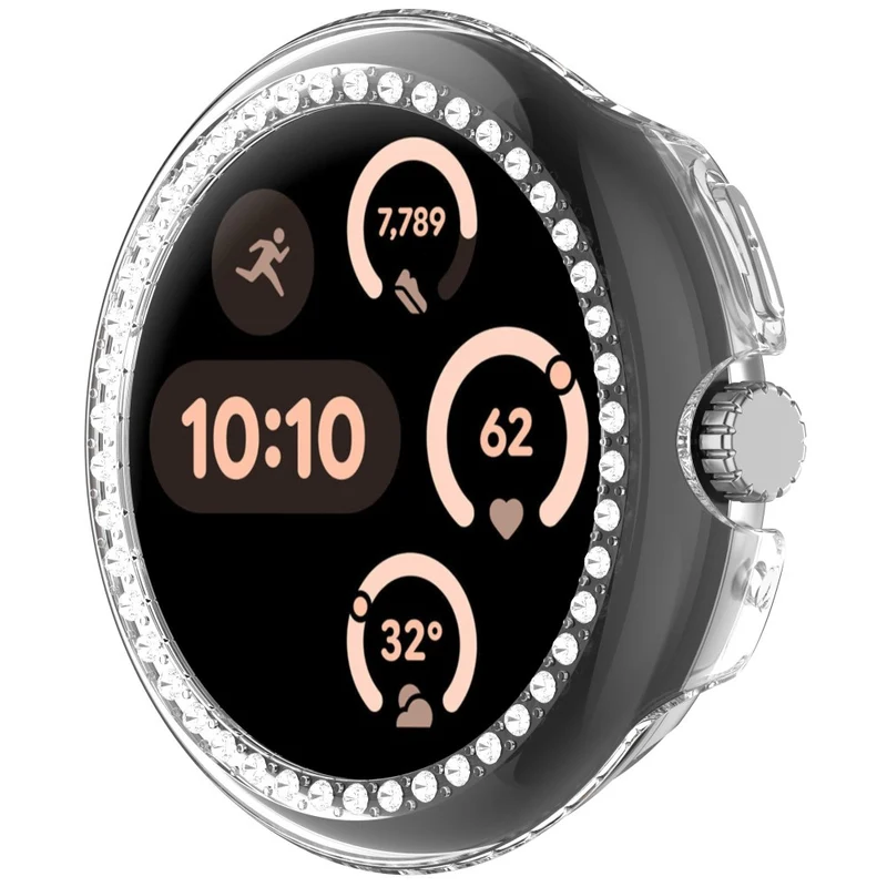 Mega Modisch Google Smartwatch Strass und Silikon Hülle
