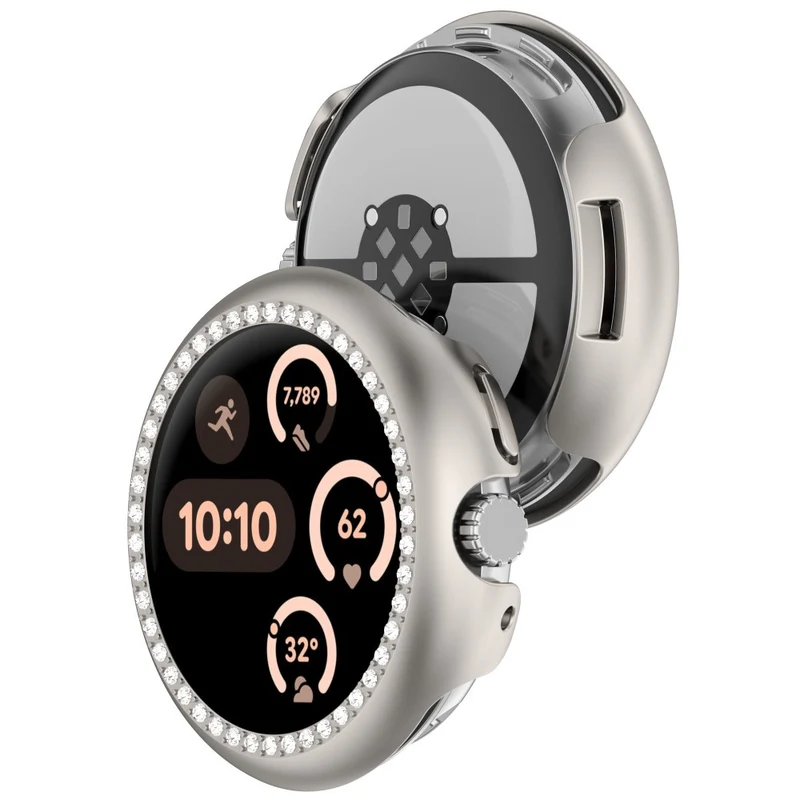 Mega Modisch Google Smartwatch Strass und Silikon Hülle