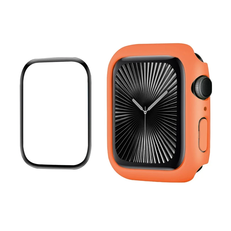 Süß Apple Watch Series 10 46mm Hülle mit Displayschutz in Silikon