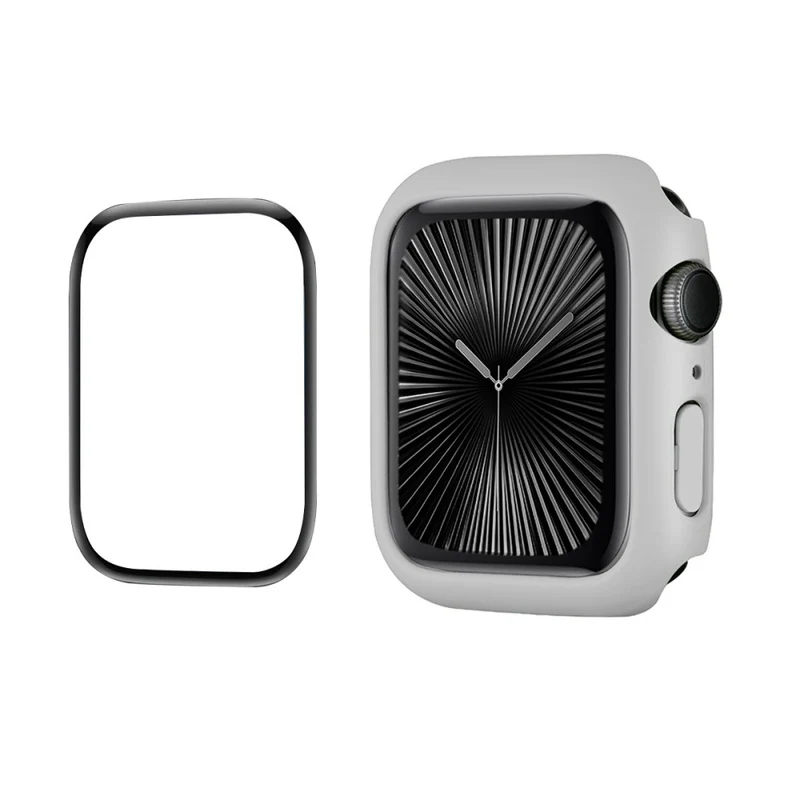Süß Apple Watch Series 10 46mm Hülle mit Displayschutz in Silikon