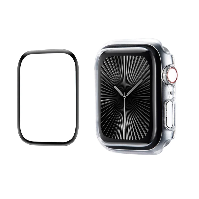 Süß Apple Watch Series 10 46mm Hülle mit Displayschutz in Silikon
