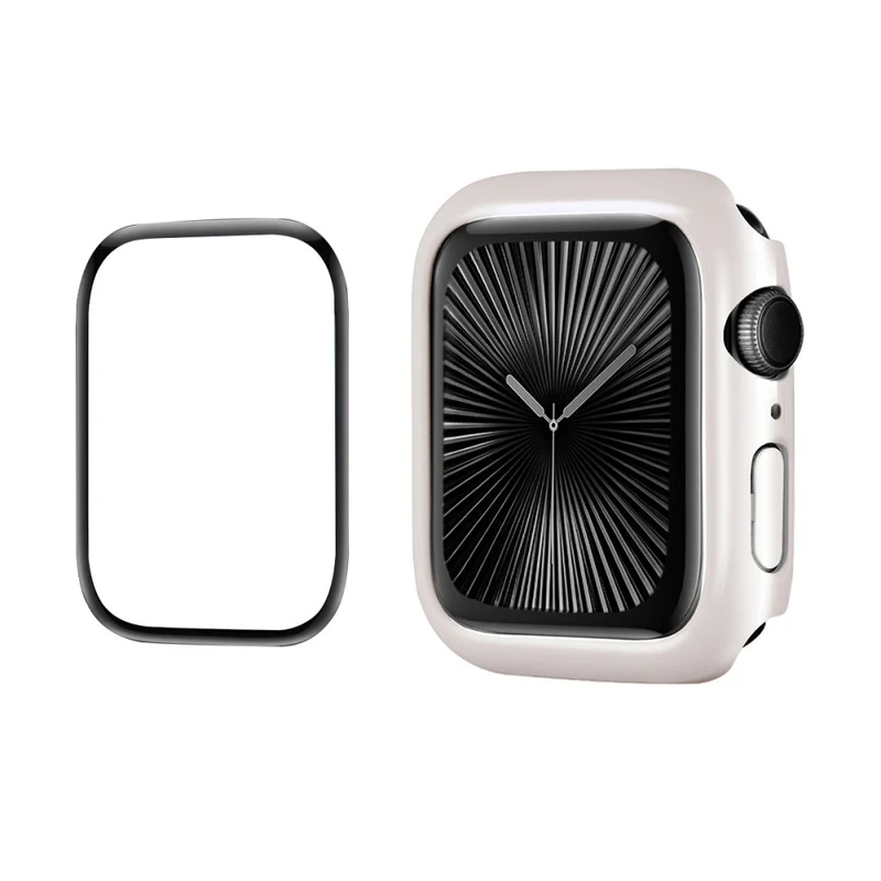 Süß Apple Watch Series 10 46mm Hülle mit Displayschutz in Silikon