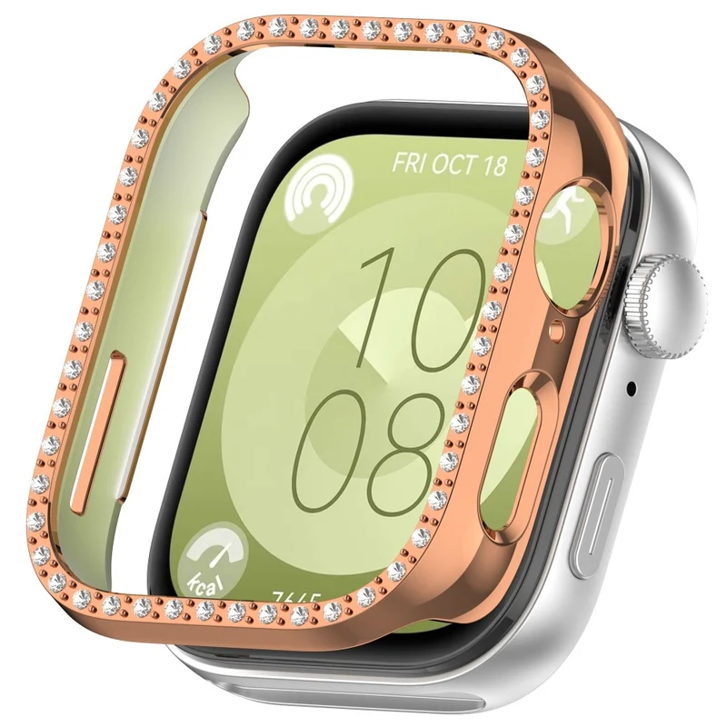 Huawei Watch Fit 3 Schützende Strass und Silikon Bumper