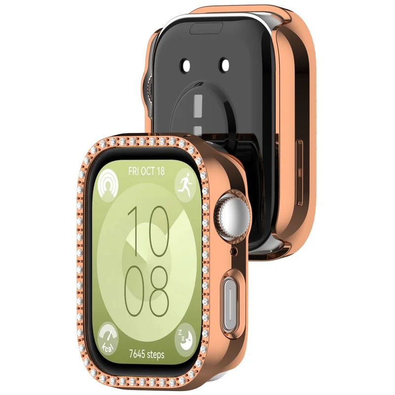 Huawei Watch Fit 3 Schützende Strass und Silikon Bumper