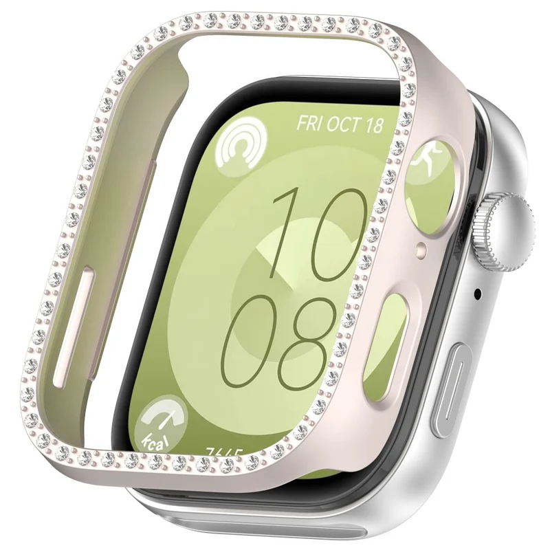 Huawei Watch Fit 3 Schützende Strass und Silikon Bumper