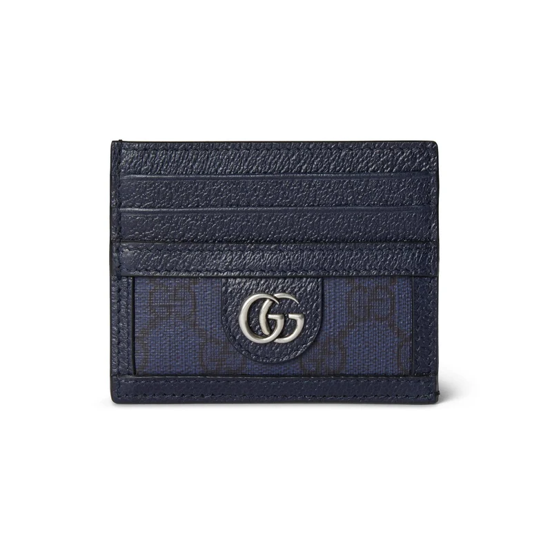 Gucci Kartenetui Unisex Ophidia Card Case Blau GG Canvas 791747 UULBN 4055