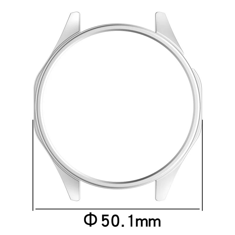 Weich Huawei WATCH GT 5 46 mm Hülle mit Displayschutz in Silikon
