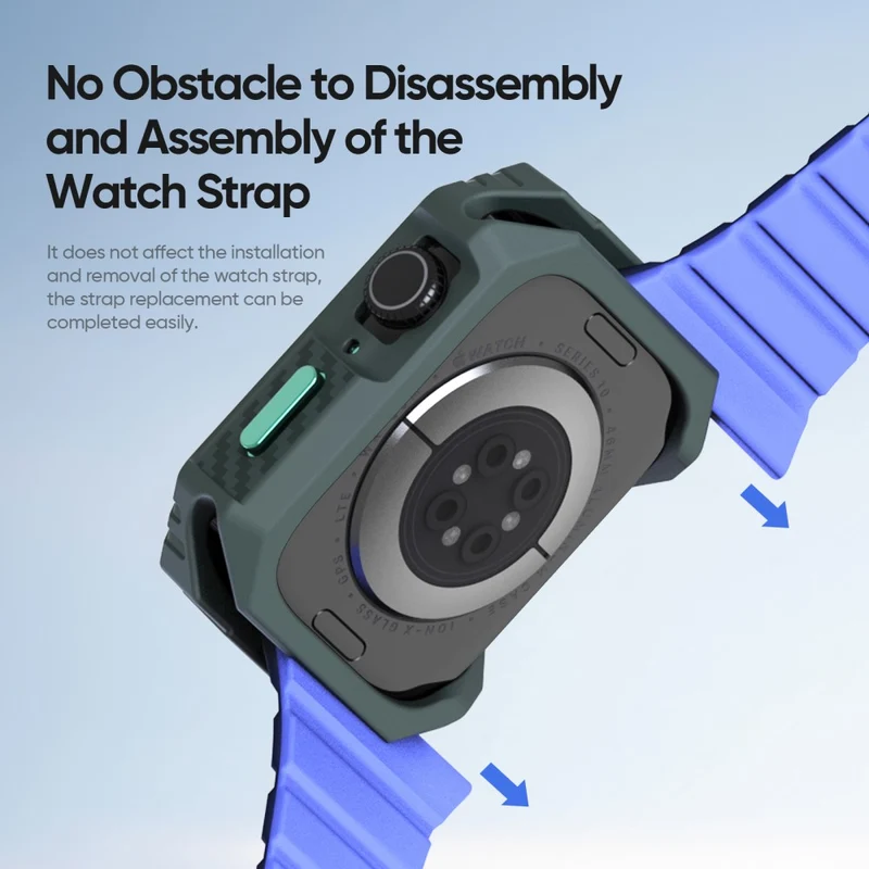 Bequem Apple Watch Series 10 46mm Silikon Hülle