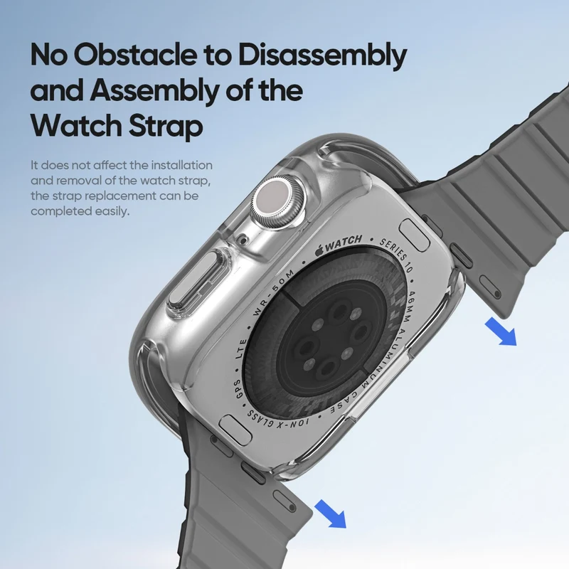 Bequem Apple Watch Series 10 42mm Silikon Hülle