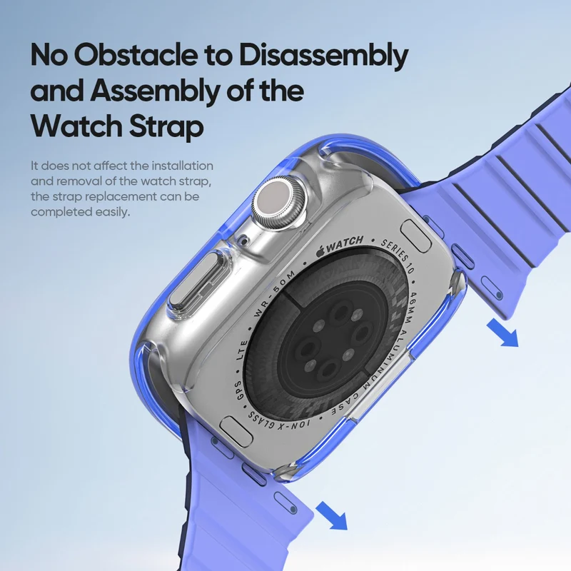 Bequem Apple Watch Series 10 42mm Silikon Hülle