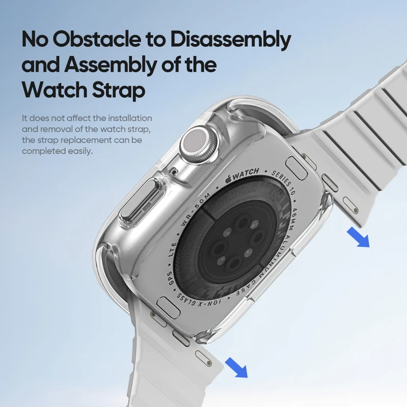 Bequem Apple Watch Series 10 42mm Silikon Hülle