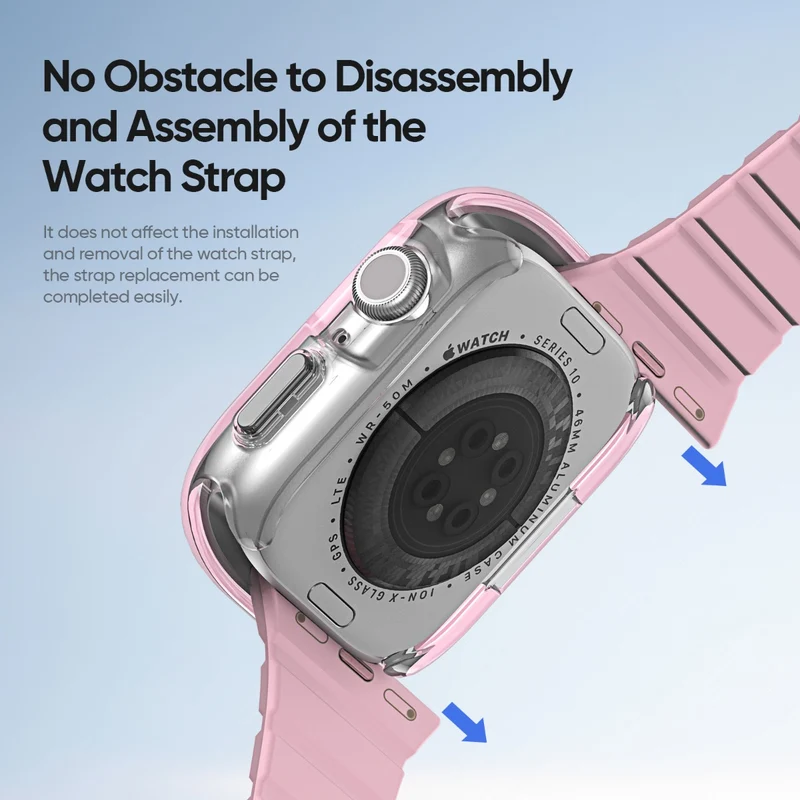Bequem Apple Watch Series 10 42mm Silikon Hülle