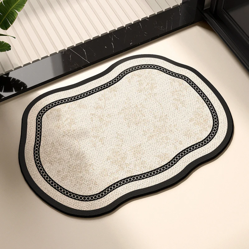 Elegante Blumendruck Küchenmatte